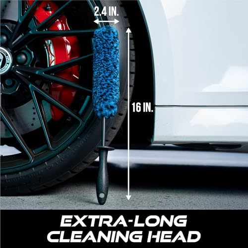 VIKING Wheel Barrel Brush for Deep Wheel Cleaning, 16 Inch Length, 1 Pack - Image 6