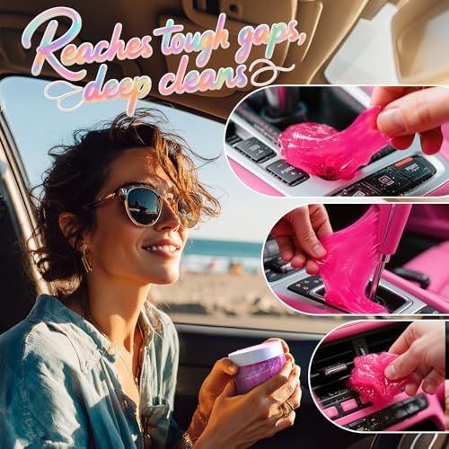 ASFSKY Car Cleaning Gel Cleaning Putty Universal Cleaning Gel Grape - Image 5