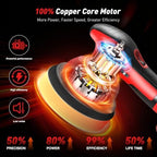 6 Inch Cordless Car Buffer Polisher With 2×4000mAh Batteries - Image 6