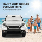 Windshield Sun Shade for Honda Passport 2019-2024 2025 Sunshade Front Window Shade Custom Fit Passport Accessories Sun Visor Foldable Shade Blocks UV Rays Accessories - Image 4