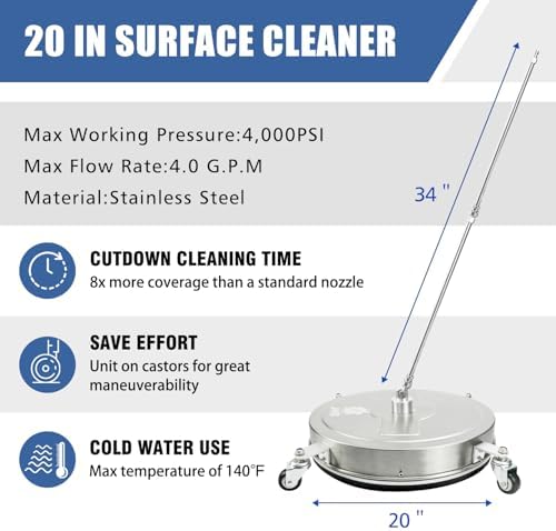 JANZ 20'' Pressure Washer Surface Cleaner - Image 2