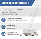 JANZ 20'' Pressure Washer Surface Cleaner - Image 2