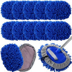 Layhit 10 Pcs Car Wash Mitt Set, Brush Not Included, Royal Blue by ShungLan