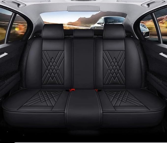 Custom Car Seat Covers Fit for Wrangler JL JK Rubicon Sahara Grand Cherokee L Cherokee Compass Renegade Gladiator Wagoneer Liberty Commander Grand Cherokee SRT (Black) - Image 3