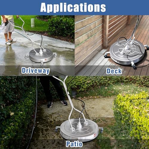 JANZ 30'' Pressure Washer Surface Cleaner with Dual Handle - Image 6