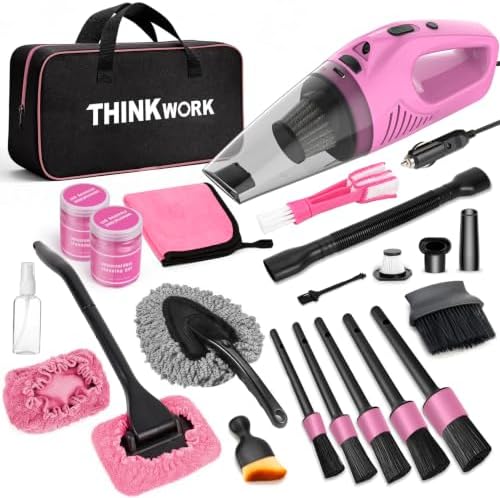 THINKWORK Car Cleaning Kit with Vacuum,Deep Cleaning for Interior Detailing by THINKWORK