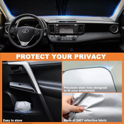 Foldable Front Windshield Sunshade fit for Toyota RAV4 2013-2018 - Image 4