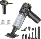 Handheld Vacuum Cleaner Cordless, 23000Pa Powerful Car Mini Vacuum Cleaner, Rechargeable Portable Lightweight dust Catcher for Home Car Carpet Stairs Pet Hair Deep Cleaning（Black-Gold）. by Unknown