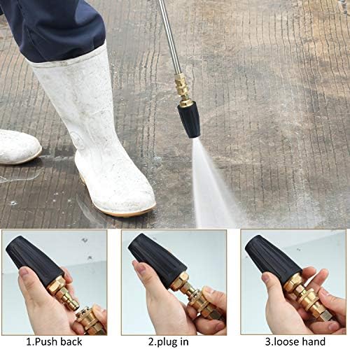 Mudder 4000 Psi Turbo Nozzle Pressure Washer Tips Power Washer Tips - Image 6