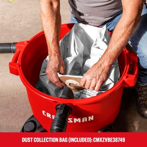 CRAFTSMAN CMXEVBE18695 16 Gallon 6.5 Peak HP Wet Dry Shop Vacuum - Image 5
