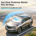 Windshield Sun Shade for Acura MDX 2014-2026 Sunshade - Image 2