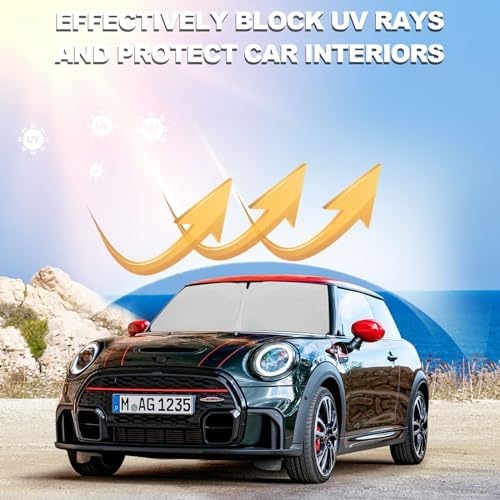 Foldable Front Windshield Sunshade fit for 2015-2024 Mini Cooper Cooper S - Image 6