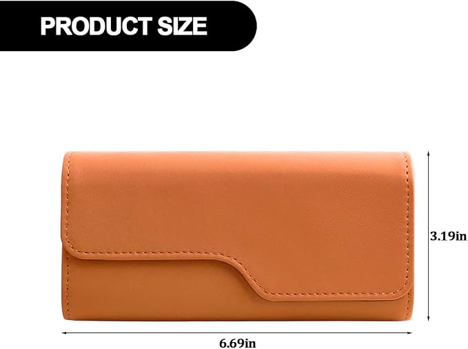 Sunglass Holder for Car Visor, Eyeglass Storage Case (Orange) | Vehicle Eyeglass Hanger Protective Storage Case, Automotive Interior Sun Visor Glasses Organizer Box, Universal Fit - Image 2