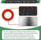 160PCS A/C Compressor Port Bonded Seal Gasket Kit, A/C Seal Washers - Image 5