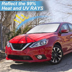 Windshield Sunshade for Nissan Sentra 2013 2014-2019 Front Window Sun Shade - Image 3