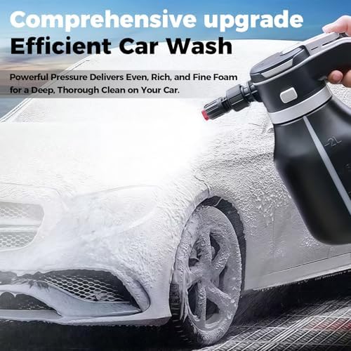 Electric Foam Sprayer, 2L Cordless Rechargeable Car Wash Foam Cannon - Image 2