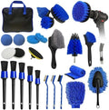 26PCS Car Detailing Kit, Car Detailing Brush Set, Car Cleaning Kit, Auto Detailing Tools for Interior Exterior Wheels, Professional Car Wash Accessories with Windshield Cleaning Tool and Storage Bag by Sufdari