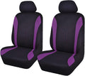 Flying Banner Car Seat Covers Front Seats Mesh Fabric Rear Bench Split Polyester Cover Easy Installation SUV CAR Woman Lady Femal (Front Set, Black Purple) by FlyingBanner