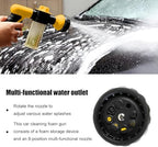 Car Wash Foam Gun, High Pressure Vehicle Wash Soap Sprayer with 8 Adjustable Watering Patterns, Automotive Hose Nozzle Foam Blaster, Universal for Automobile RV Truck (Yellow) - Image 3