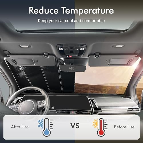 Windshield Foldable Lightweight Sunshade fits Toyota Camry Sedan 2025-2026 - Image 5