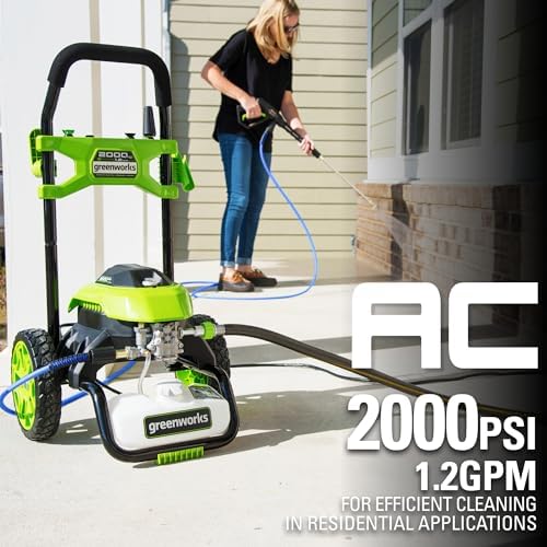 Greenworks 2000 PSI (1.2 GPM) Electric Pressure Washer - Image 3
