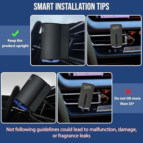 Smart Car Air Freshener: Revolutionary Smart Car Diffuser Vent Clip with 3 Exclusive 10 ml Fragrances - Image 5