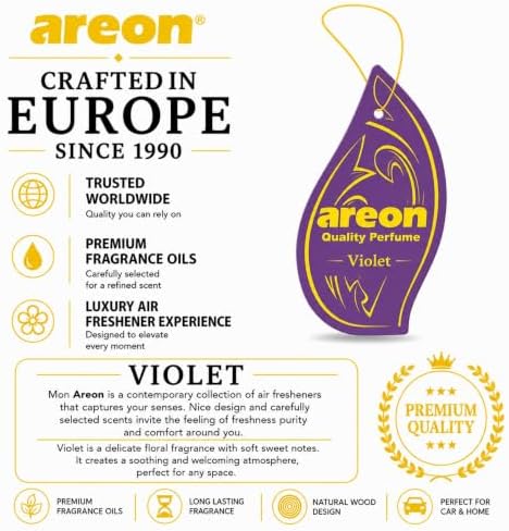 AREON MON Violet Scent Hanging Car Air Freshener Pack of 12 - Image 6