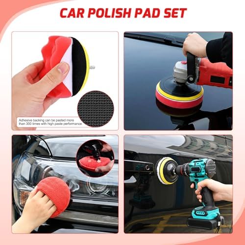 Nilight 27PCS Car Detailing Kit for Interior Exterior Car Care, Red - Image 6