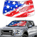 Windshield Sun Shade for Chevy Silverado/GMC Sierra 1500 2500 3500(SLT/AT4/Denali) 2026 2025-2019 Front Window Sun Visor Protector Flag Pattern Foldable Block UV Ray Windshield Sunshade by Unknown