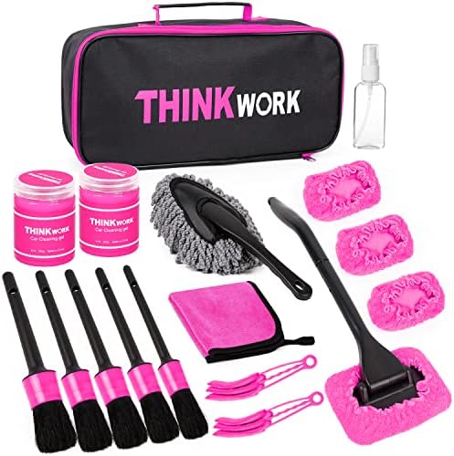 THINKWORK Car Detailing Kit Interior, Windshield Cleaner Tool, Dust Remover by THINKWORK