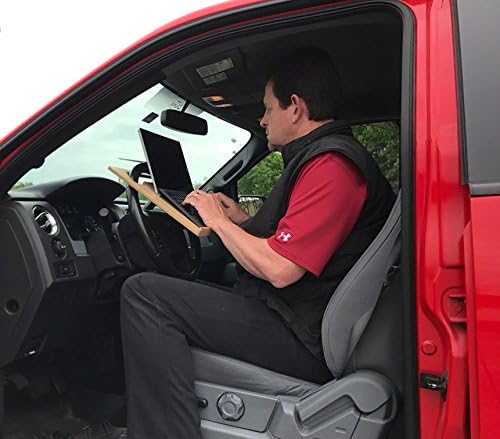 Contractor Size (23 1/2" x 16 1/2") Pickup & Car Desk - Mobile Office -Steering Wheel Laptop Table - Automobile Desk - Multipurpose Workstation For Vehicles - Car Writing Table/ Eating Tray - Image 6