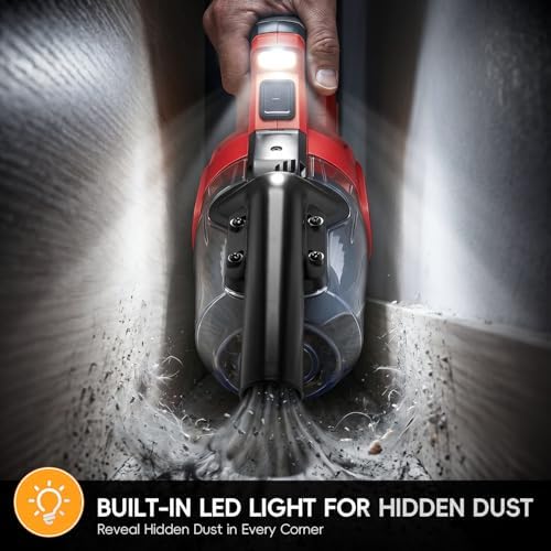 Cordless Handheld Vacuum Cleaner Compatible with Milwaukee 18V Battery - Image 5