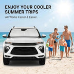 Windshield Sun Shade for Chevy Chevrolet Trailblazer 2021-2024 2025 2026 Sunshade Front Window Shade Custom Fit Trailblazer Accessories Sun Visor Foldable Shade Blocks UV Rays Accessories - Image 4