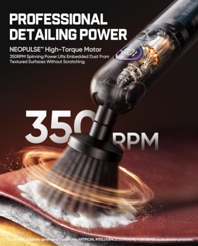 Fanttik Flip G10 Nano AutoCare Electric Car Interior Detailing Brush - Image 3