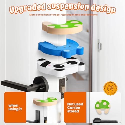Enlarged Door Stopper,6Pcs | Finger Pinch Guard,Door Slam Stopper,Door Holder to Keep Door Open - Image 6