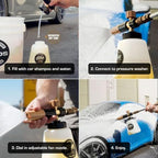 Ethos Foam Cannon Pro V2 for Pressure Washer – Adjustable Car Foam Sprayer with with 1/4” Quick Connector – Heavy Duty Foam Cannon for Gas and Electric Pressure Washers - Image 6