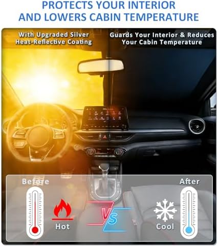 Windshield Sun Shade for Ford Explorer 2020-2026/F250 2018-2026 - Image 6