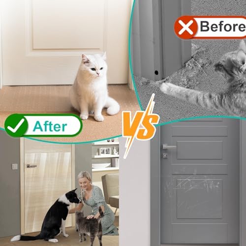 Uross Cat Doorway Protector - Anti-Scratch Mat for Pets, Set Includes Under Door Cat Scratch Protector - Image 3