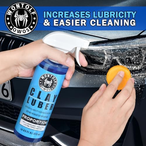Wontolf Complete Car Clay Bar Auto Detailing Kit, Clay Luber, Butter Wet Wax, Car Wash Soap - Premium Grade Clay System Car Washing Detailing Kit- Maximum Gloss & Unsurpassed Slickness(19 Items) - Image 6