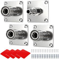Fasmov 4 Pack Foam Cannon Holder, Pressure Washer Holder, 1/4" Quick Connect Automatic Foam Cannon Mount, Stainless Steel Pressure Washer Nozzle Tip Holder, Pressure Washer Accessories Storage Rack by Fasmov