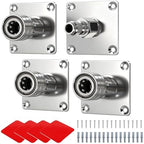 Fasmov 4 Pack Foam Cannon Holder, Pressure Washer Holder, 1/4" Quick Connect Automatic Foam Cannon Mount, Stainless Steel Pressure Washer Nozzle Tip Holder, Pressure Washer Accessories Storage Rack by Fasmov
