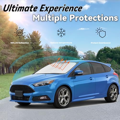 Windshield Sun Shade for 2012-2018 Ford Focus - Image 3