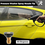 Pressure Washer Tips, 65 Degree Soap Nozzle Black, 7 Pack for Cars - Image 2