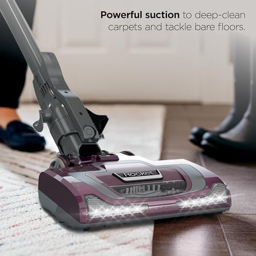 Shark Rocket Pet Plus Corded Stick Vacuum, XL Cup, Bordeaux/Silver, HV322 - Image 2