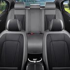 Car Seat Covers Full Set Custom Fit For Kia Sorento 2003-2026 ,Gray&Black | Premium Faux Leather, Waterproof, Anti-Slip, Airbag Compatible, Breathable, Car Seat Protectors, 2 Rows 5 Seats - Image 3