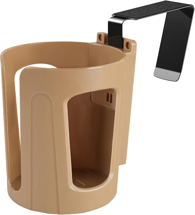 Large Car Door Cup Holder, Side Window Seat Armrest Drink Holder | Shockproof, Scratchproof, Doesn't Scratch Tint, Holds Large 8-40 oz. Bottles, Mugs and Other Big Drinks in 3.15"-3.93" by LITTLEMOLE