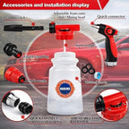 63PCS Car Wash Cleaning Kit,Car Wash Brush with Long Handle,Car Detailing Kit with Foam Gun,Car Cleaning Supplies,Handheld Vacuum, Car Detailing Kit (63PCS) - Image 2