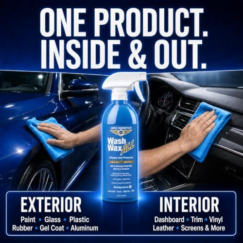 Aero Cosmetics Wash Wax ALL Waterless Car Wash Kit RV Boat Spray Detailer - Image 5