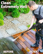 Cordless Power Washer 1500PSl, Battery Power Washer, Black - Image 3