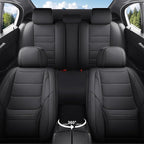 Car Seat Covers Full Set Custom Fit For Toyota Tacoma 2001-2026, Black | Lumbar Support, Premium Faux Leather, Breathable, Anti-Slip, Airbag Compatible, Waterproof, Car Seat Protectors, 2 Row-5Seat - Image 2